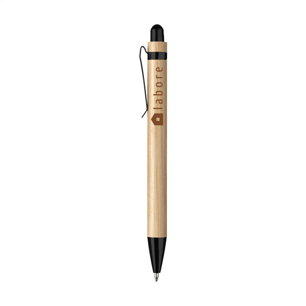 Logo trade promotional giveaways image of: Boston Bamboo pen