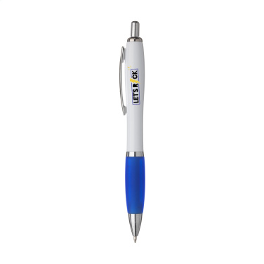 Logo trade promotional giveaways image of: Athos White pen