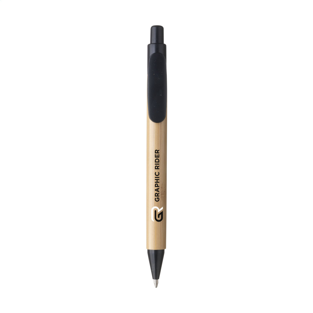 Logo trade promotional merchandise image of: Bamboo Wheat Pen wheat straw ballpoint pen