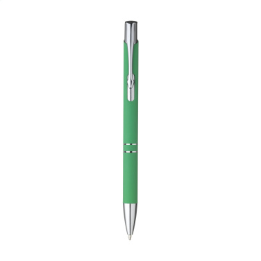 Logo trade promotional merchandise picture of: Ebony Soft Touch Accent pen