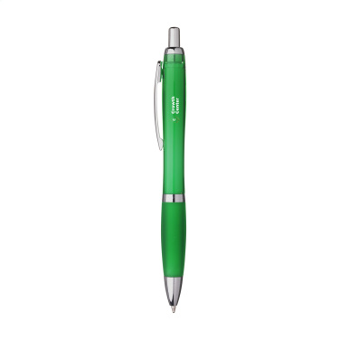 Logo trade corporate gifts image of: Athos Solid GRS Recycled ABS pen