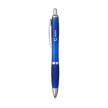 Logo trade promotional merchandise picture of: Athos Solid GRS Recycled ABS pen