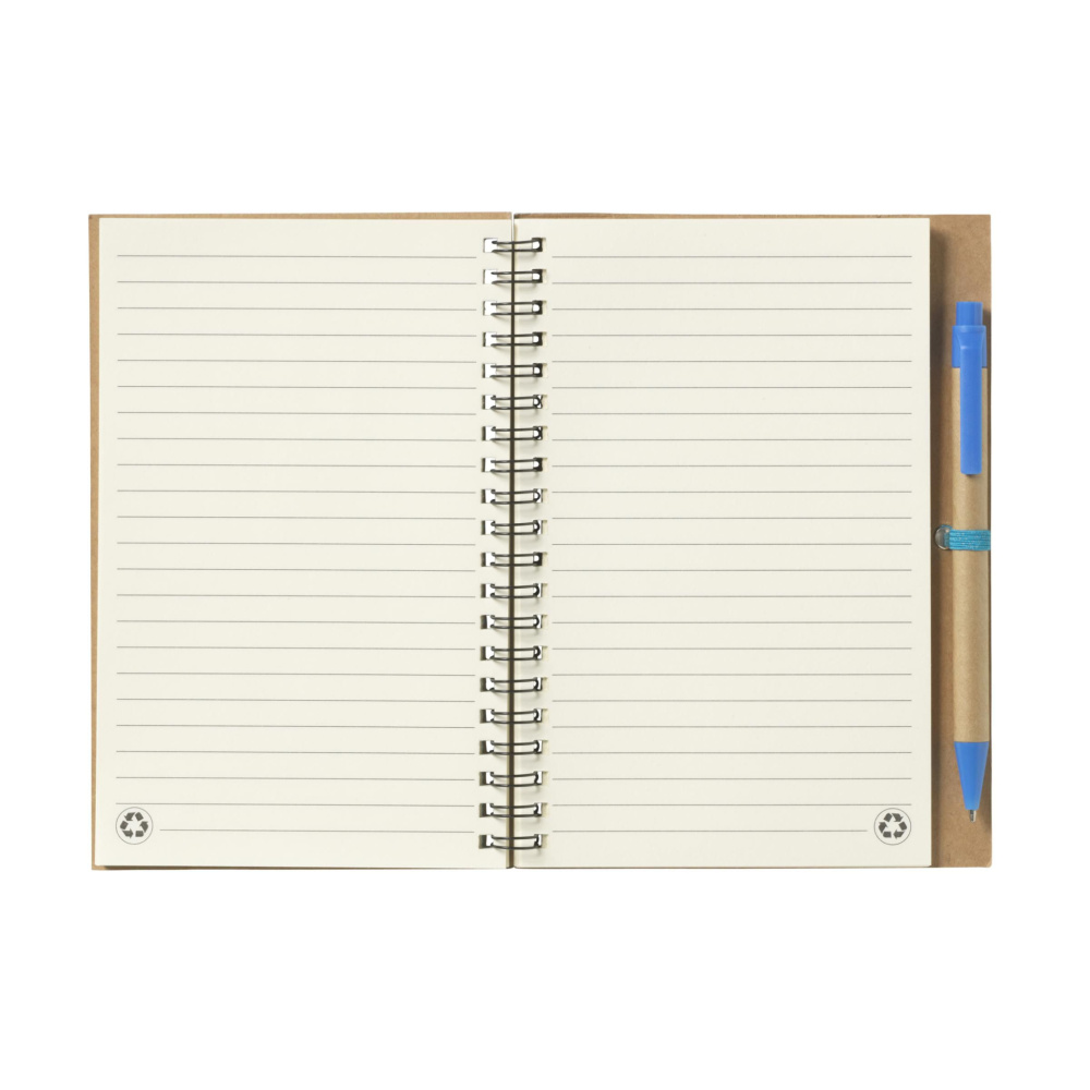 Logo trade corporate gifts picture of: Recycle Note-L Paper notebook
