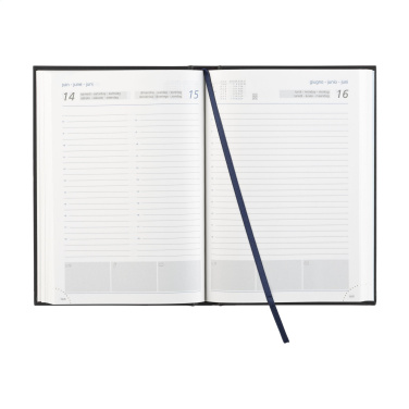 Logo trade corporate gifts image of: Eurotop Balacron diary A5 6-languages