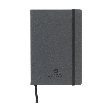 Logotrade promotional giveaway image of: Montana Recycled Leather Paper Notebook A5