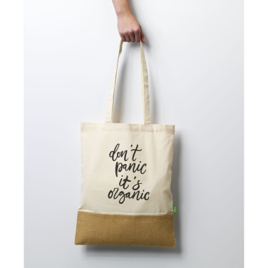 Logotrade promotional item picture of: Combi Organic Shopper (160 g/m²) bag