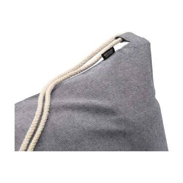 Logotrade promotional products photo of: GRS Recycled Cotton PromoBag (180 g/m²) backpack