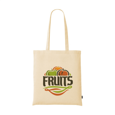 Logo trade promotional gifts image of: GRS Recycled Cotton Shopper (180 g/m²) bag