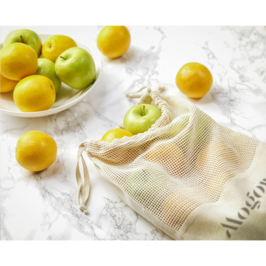 Logotrade corporate gifts photo of: Natura Organic GOTS Mesh Bag (120 g/m²) fruit bag