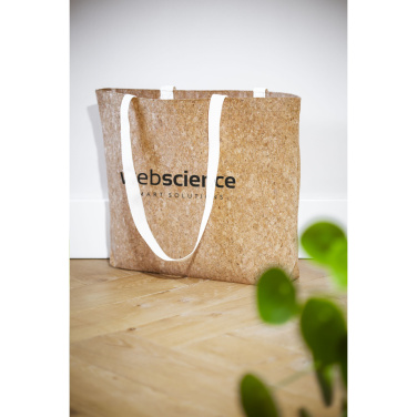 Logo trade corporate gifts image of: Lagos Cork Shopper bag