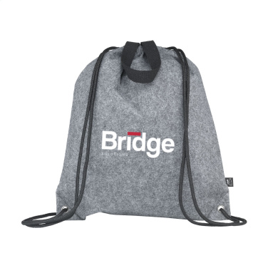 Logo trade promotional items image of: GRS RPET Felt PromoBag Plus backpack