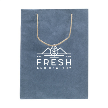 Logo trade promotional products picture of: Leaf It Bag recycled with jeans fibres (180 g/m²) L