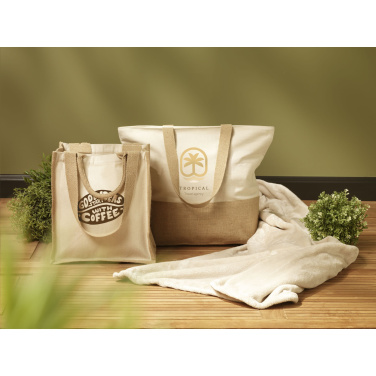 Logo trade corporate gifts image of: Cancun Beachbag Organic Cotton (320 g/m²)