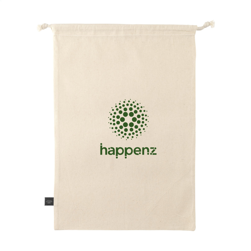Logotrade advertising product image of: Gift Pouch Natural GRS Recycled Cotton (150 g/m²) L