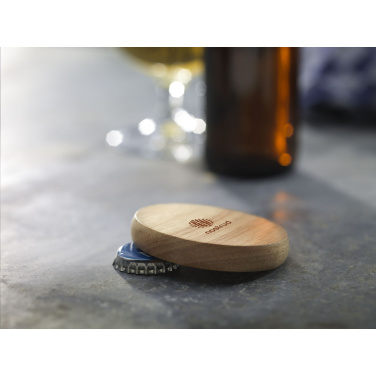Logo trade promotional giveaways image of: Rondo circular bottle opener