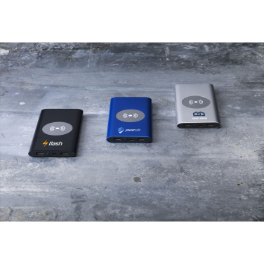 Logotrade promotional product image of: Aluminium 8000 Wireless Powerbank wireless charger