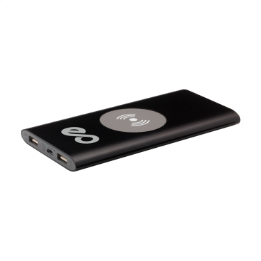 Logo trade business gifts image of: Aluminium 8000 Wireless Powerbank wireless charger