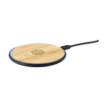 Logotrade promotional products photo of: Bamboo 10W Wireless Charger wireless fast charger