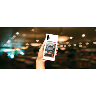 Logo trade promotional items image of: PopSockets® PopWallet+ card holder with PopGrip