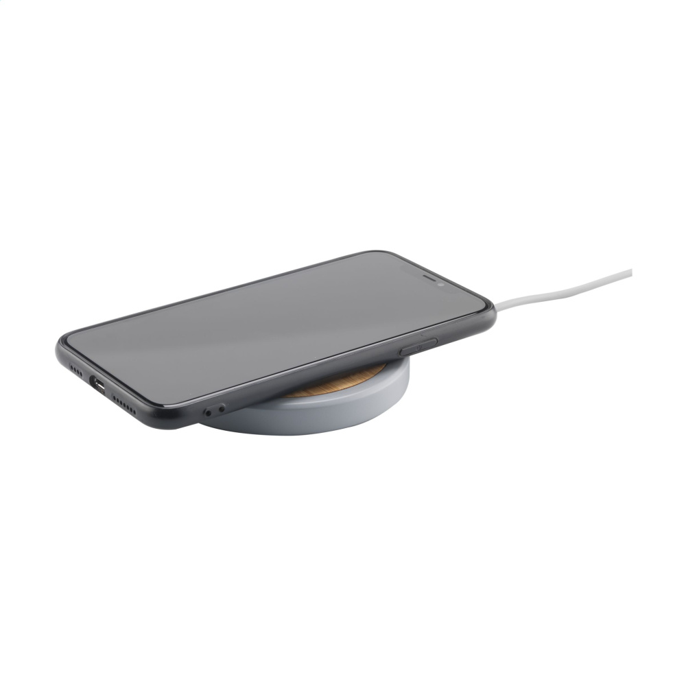Logo trade promotional giveaways image of: Lidos Stone ECO 10W Wireless Charger