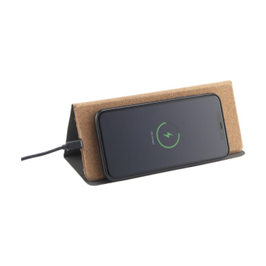 Logotrade promotional item image of: Cork Wireless Charging Mousepad
