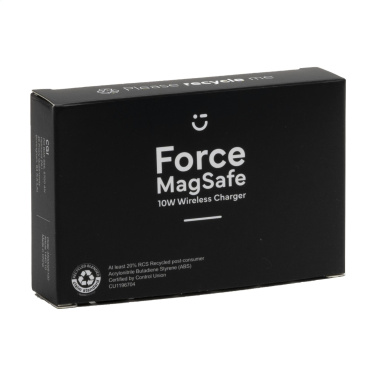 Logo trade promotional giveaways image of: Force MagSafe 10W Recycled Wireless Charger