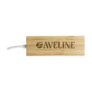 Logo trade advertising products picture of: Bamboo USB Hub