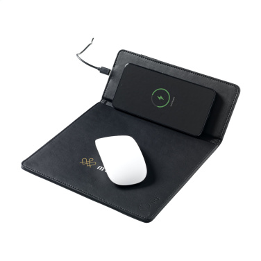 Logo trade promotional products picture of: RCS Recycled Wireless Charging Mousepad