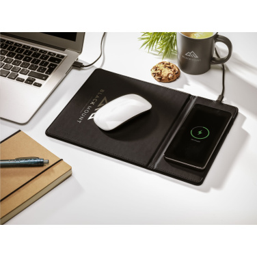 Logotrade promotional giveaway picture of: RCS Recycled Wireless Charging Mousepad