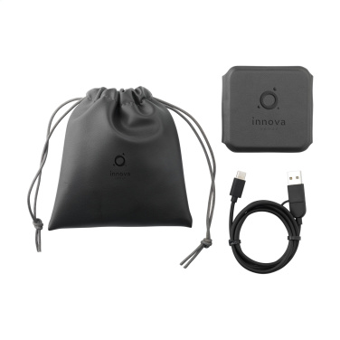 Logotrade promotional gift image of: TriCharge RCS  Recycled PU Wireless Charger