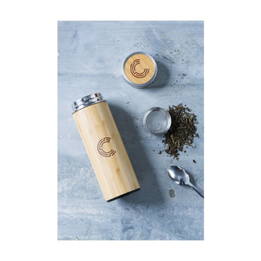Logotrade promotional item picture of: Osaka 360 ml bamboo thermo bottle/thermo cup