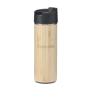 Logotrade promotional product picture of: Sakura 360 ml bamboo thermo bottle/thermo cup