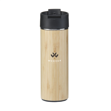 Logo trade promotional merchandise image of: Sakura 360 ml bamboo thermo bottle/thermo cup