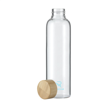Logo trade corporate gifts image of: Senga Glass Bamboo 500 ml drinking bottle