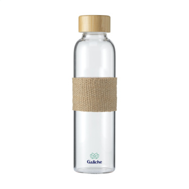 Logotrade promotional products photo of: Senga Glass Bamboo 500 ml drinking bottle