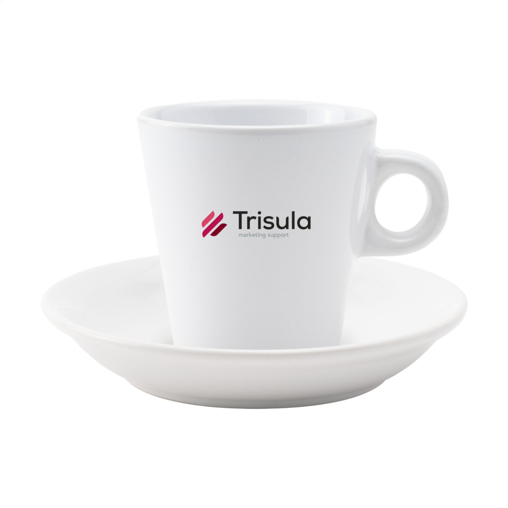 Logo trade business gift photo of: Burano 200 ml mug and saucer
