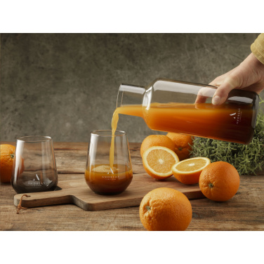 Logo trade promotional gifts image of: Smokey Water Glass 450 ml