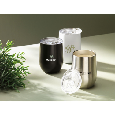 Logotrade promotional gift picture of: Huevo RCS Recycled Steel Cup 350 ml thermo cup