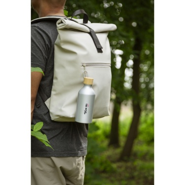 Logotrade promotional product image of: AluBamboo GRS Recycled Alu 500 ml water bottle