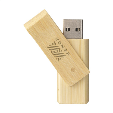 Logo trade promotional item photo of: USB Waya Bamboo  64 GB