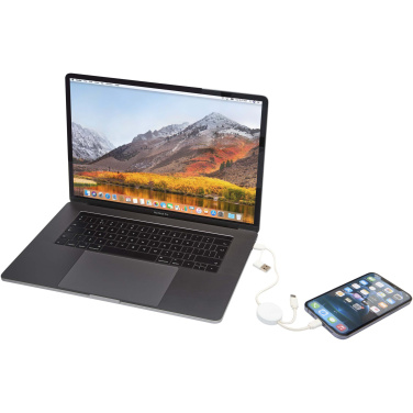 Logo trade promotional giveaway photo of: Citala 5-in-1 recycled plastic 30 cm data sync and 27W fast charge cable