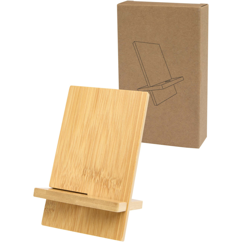Logotrade promotional gift image of: Ceibo detachable bamboo phone stand