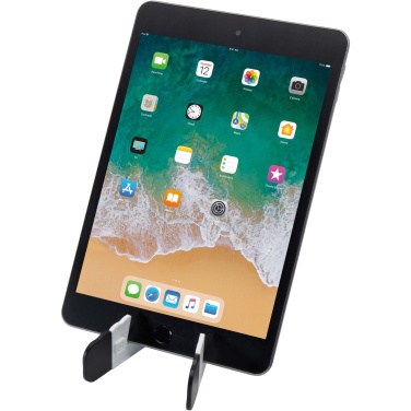 Logo trade promotional giveaways picture of: Buna recycled plastic foldable tablet and phone stand