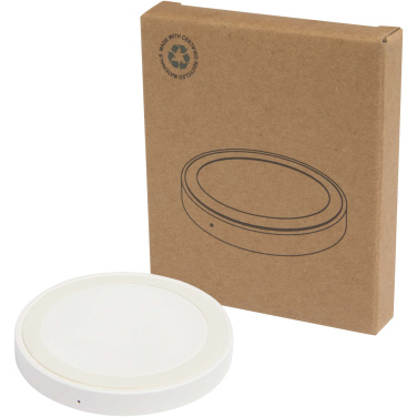 Logo trade advertising products picture of: Freal 15W recycled plastic wireless charging pad