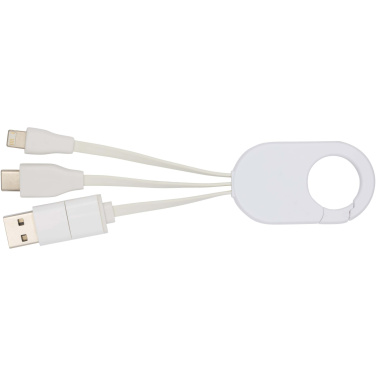 Logo trade promotional items picture of: Troop 4-in-1 recycled plastic charging cable