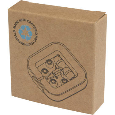 Logo trade corporate gifts picture of: Baekdu wired Type-C headset with recycled plastic storage box