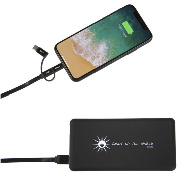 Logo trade advertising product photo of: SCX.design P30 8000 mAh light-up solar power bank