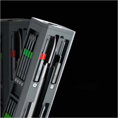 Logo trade promotional item photo of: SCX.design T20 30-piece screwdriver and repair set in aluminium case