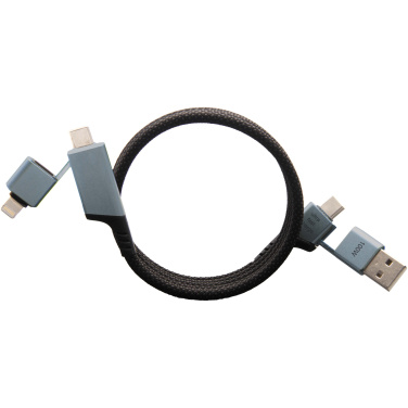 Logotrade promotional merchandise photo of: SCX.design C52 100W 4-in-1 rPET magnetic ultra fast charging cable 
