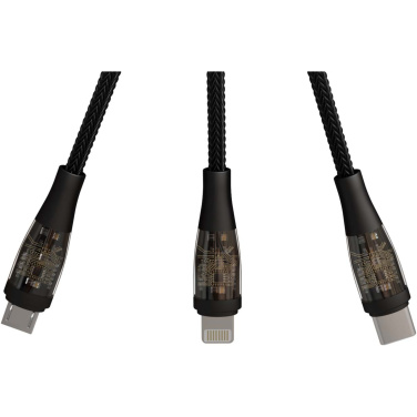 Logotrade advertising product image of: SCX.design C50 5-in-1 fast charging 100W/5A cable with digital display